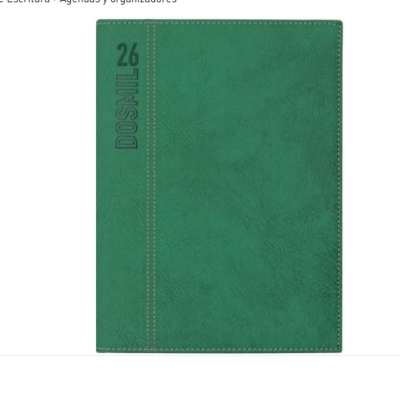 Agenda simil de cuero 2027 personalizada